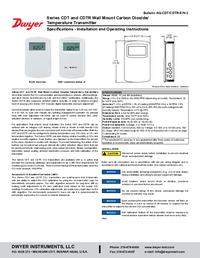 Thumbnail of document Manual - CDTR Carbon Dioxide/RH/Temperature Transmitter